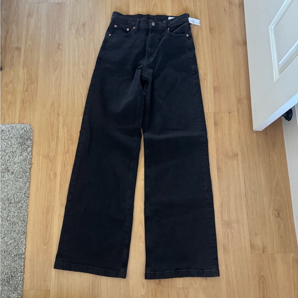 Brand New High Rise Stride Wide-Leg Jeans